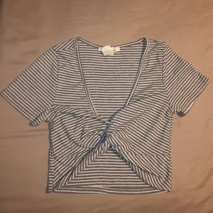 Striped crop top